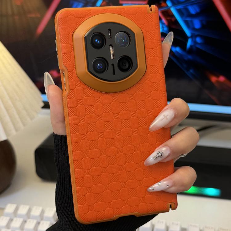 For Huawei Mate X5 Double Axis Soft Edge Square Grid Pattern Phone Case