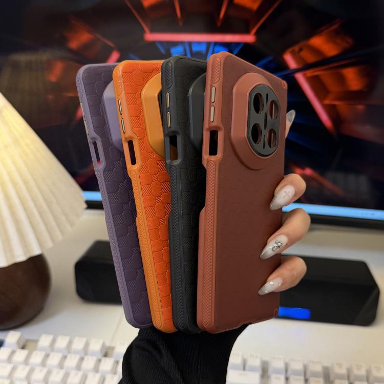 For Huawei Mate X5 Double Axis Soft Edge Square Grid Pattern Phone Case