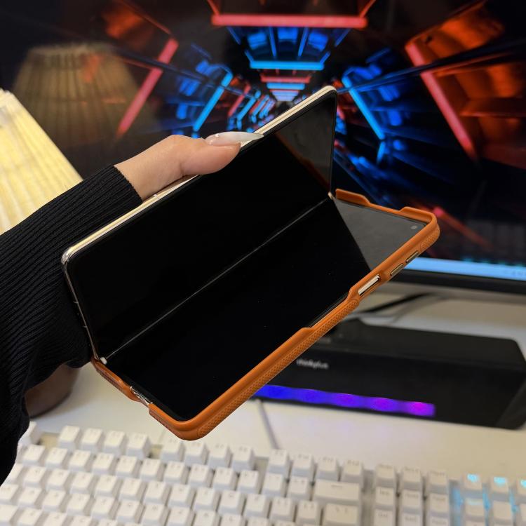 For Huawei Mate X5 Double Axis Soft Edge Square Grid Pattern Phone Case
