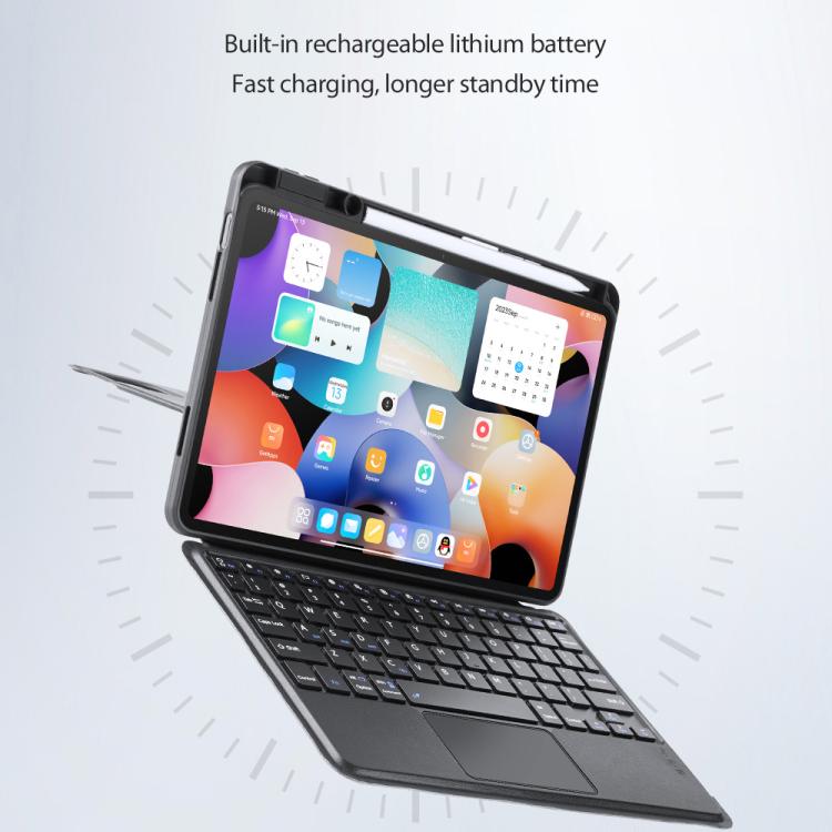 For Xiaomi Pad 6 / 6 Pro DUX DUCIS DK Series Spanish Layout Backlit Bluetooth Keyboard Case - Black