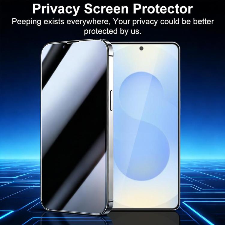 For Galaxy S26+ 5G XDcase 2 Pairs Anti-Peep Tempered Glass Screen Protector + Silkscreen Lens Protector