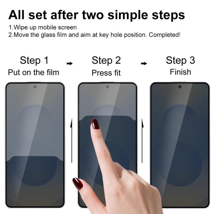 For Galaxy S26 Ultra 5G XDcase 2 Pairs Anti-Peep Tempered Glass Screen Protector + Transparent Lens Protector