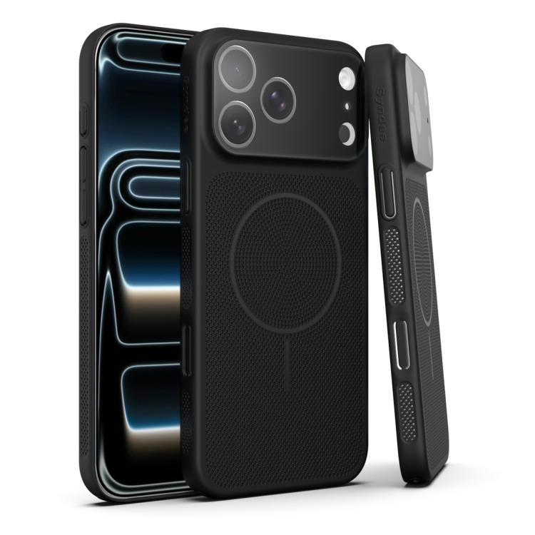 For iPhone 17 Pro Heat Dissipation Breathable Mesh Magnetic PC Phone Case