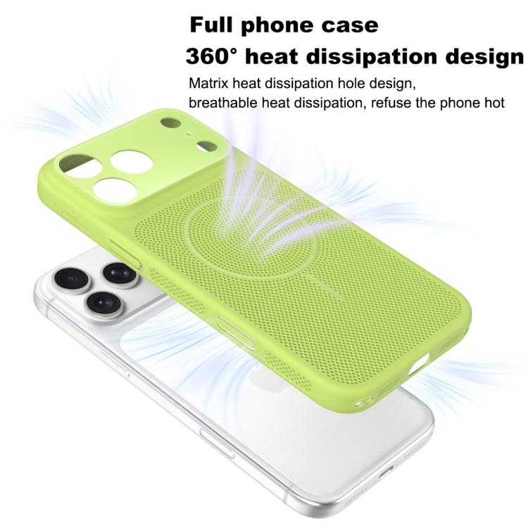 For iPhone Air Heat Dissipation Breathable Mesh Magnetic PC Phone Case