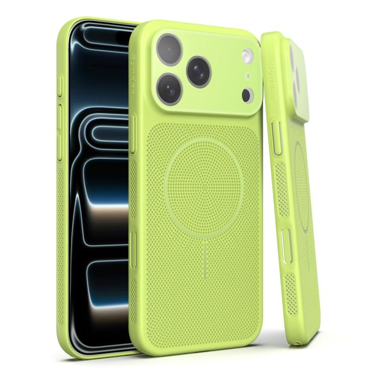 For iPhone 14 Pro Max Heat Dissipation Breathable Mesh Magnetic PC Phone Case