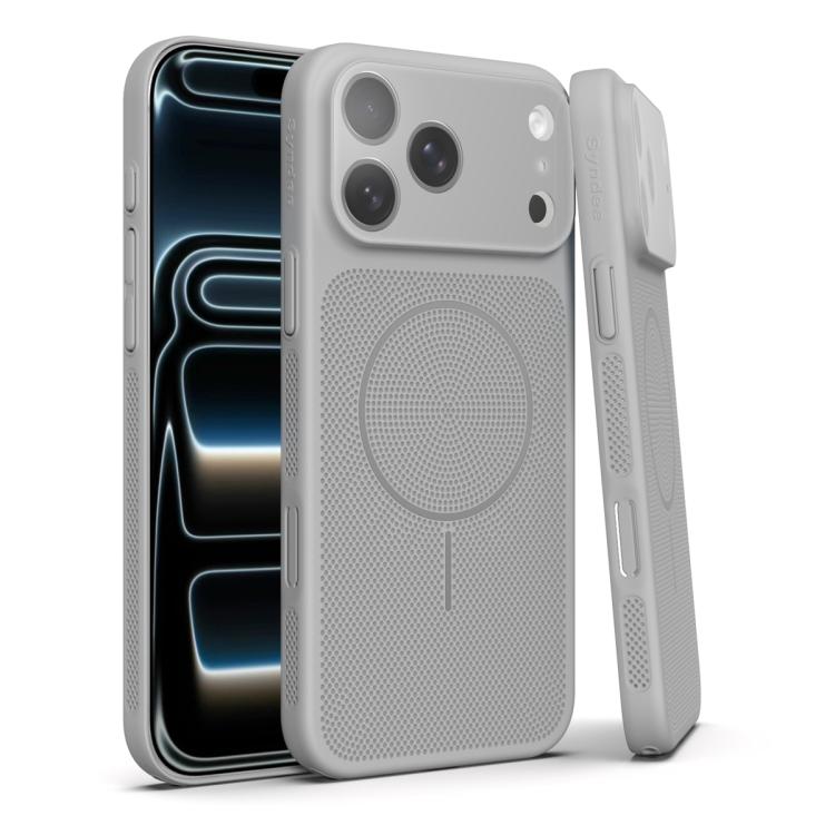 For iPhone 12 Pro Max Heat Dissipation Breathable Mesh Magnetic PC Phone Case