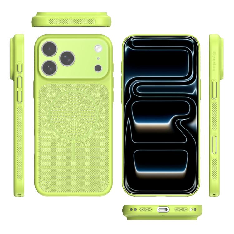 For iPhone 12 Heat Dissipation Breathable Mesh Magnetic PC Phone Case