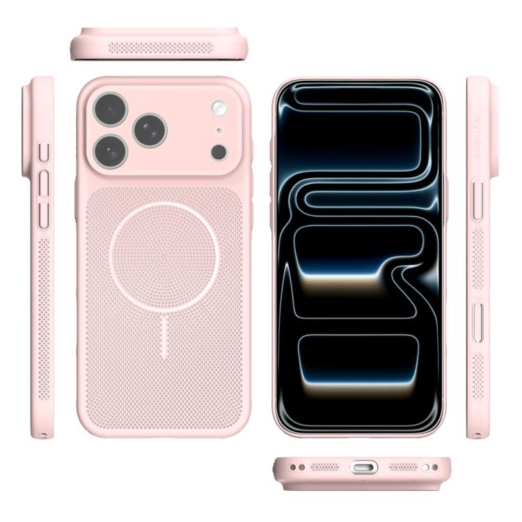 For iPhone 12 Heat Dissipation Breathable Mesh Magnetic PC Phone Case