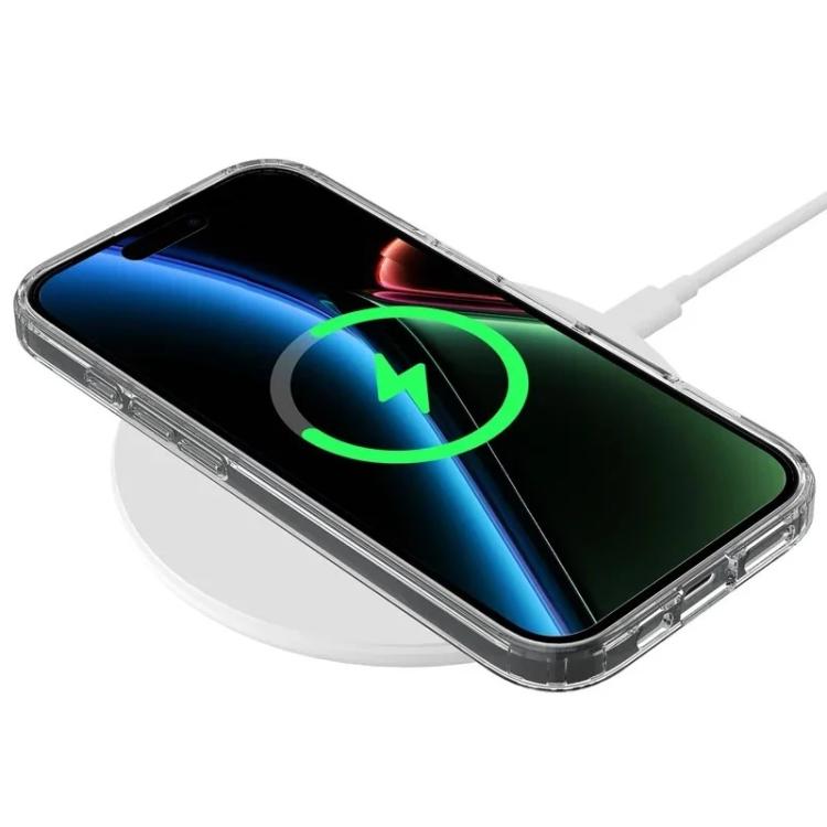 For iPhone 17 WANLONFENG High-Transparency Magnetic Acrylic Phone Case with Screen Protector - Transparent