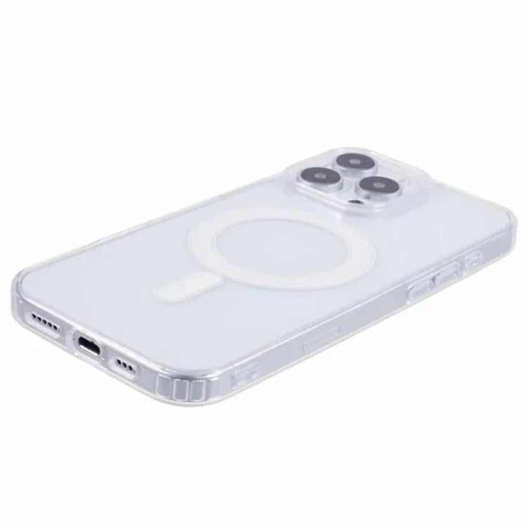 For iPhone 11 Pro Max WANLONFENG High-Transparency Magnetic Acrylic Phone Case with Screen Protector - Transparent