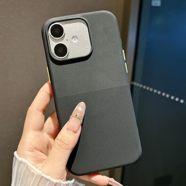 For iPhone 16 Polka Dot Velvet TPU Shockproof Magnetic Phone Case