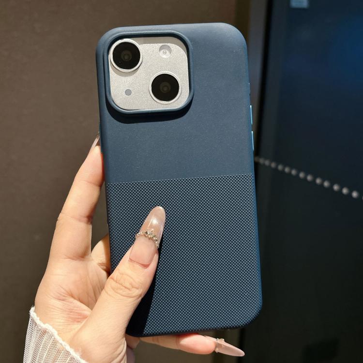 For iPhone 14 Polka Dot Velvet TPU Shockproof Magnetic Phone Case