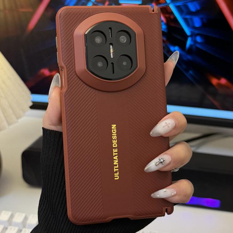 For Huawei Mate X7 Double Axis Soft Edge Diagonal Pattern Phone Case