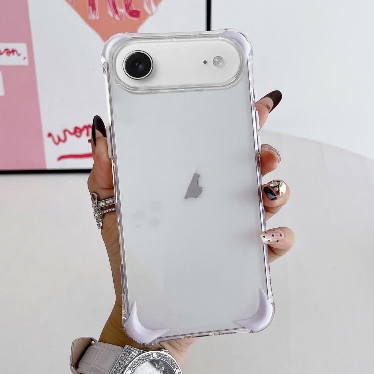 For iPhone Air Four Corner Airbags Shockproof Color Contrast Soft TPU Phone Case
