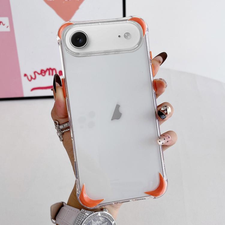 For iPhone Air Four Corner Airbags Shockproof Color Contrast Soft TPU Phone Case