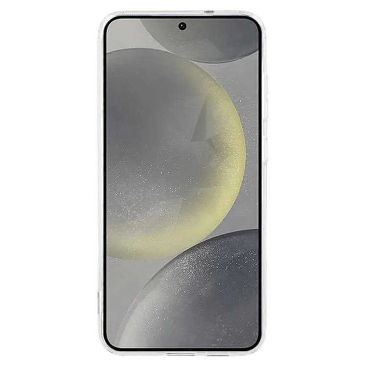 For Galaxy S25 5G WANLONFENG High-Transparency Magnetic Acrylic Phone Case with Screen Protector - Transparent