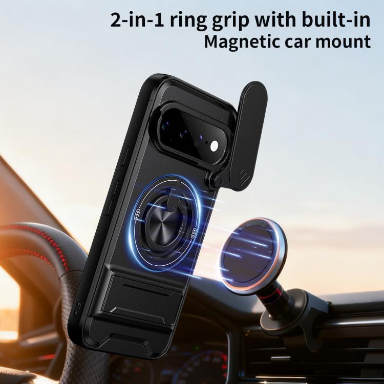 For Google Pixel 11 / 11 Pro Lens Sliding Window Multifunctional Magnetic Shockproof Phone Case