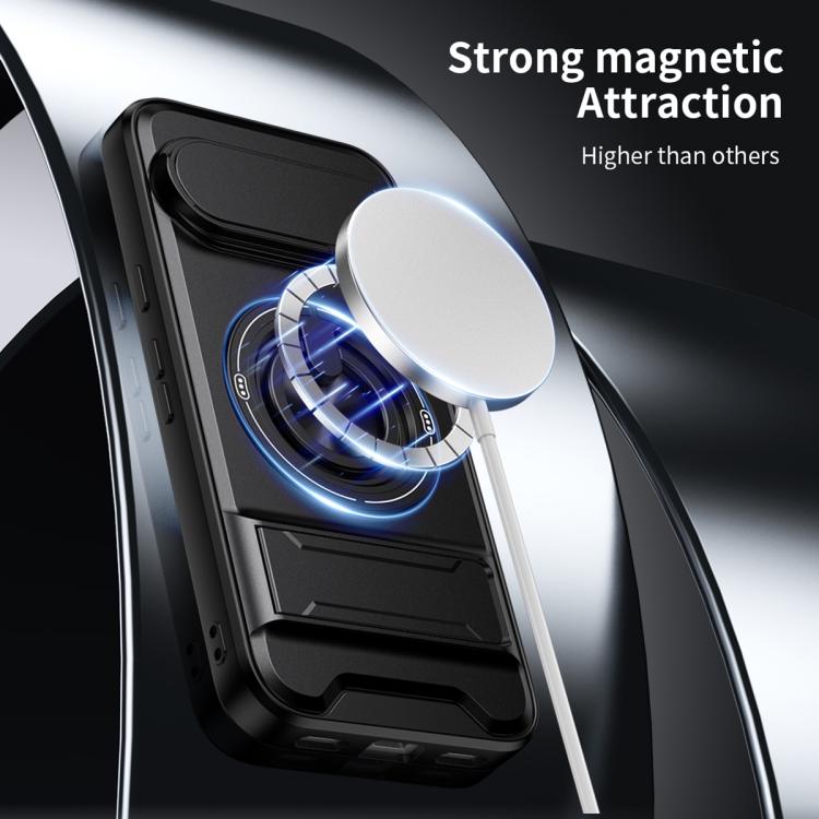 For Google Pixel 11 / 11 Pro Lens Sliding Window Multifunctional Magnetic Shockproof Phone Case