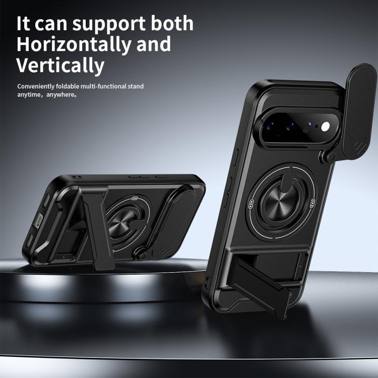 For Google Pixel 11 / 11 Pro Lens Sliding Window Multifunctional Magnetic Shockproof Phone Case