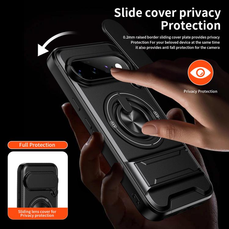 For Google Pixel 11 / 11 Pro Lens Sliding Window Multifunctional Magnetic Shockproof Phone Case