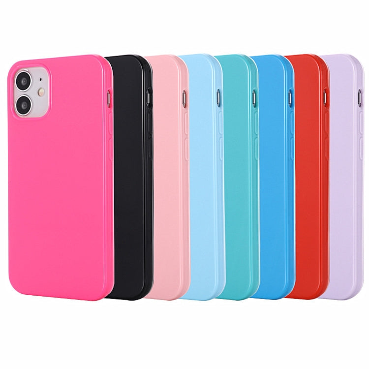 For iPhone 12 mini Solid Color TPU Protective Case