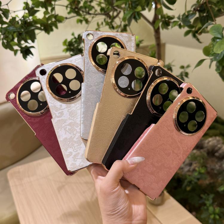 For Honor Magic V5 Double Axis ?Sichuan Figured Satin Pattern Shockproof Phone Case