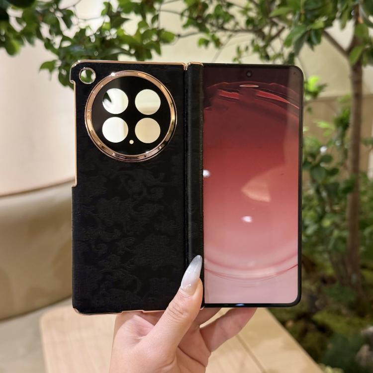 For Honor Magic V6 Double Axis ?Sichuan Figured Satin Pattern Shockproof Phone Case