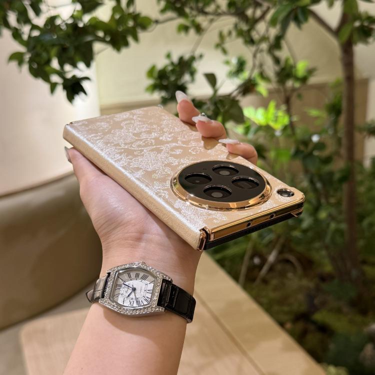 For Honor Magic V6 Double Axis ?Sichuan Figured Satin Pattern Shockproof Phone Case