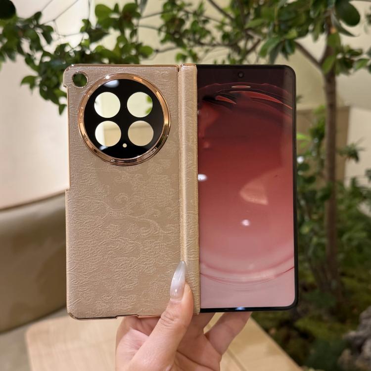 For Honor Magic V6 Double Axis ?Sichuan Figured Satin Pattern Shockproof Phone Case