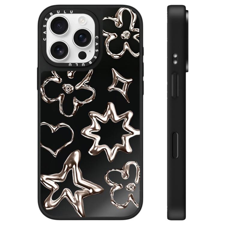 For iPhone 16 Pro Max Floating Man Series Pattern Mirror Phone Case