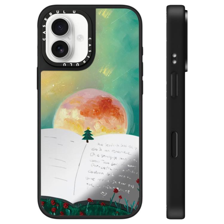 For iPhone 16 Plus Floating Man Series Pattern Mirror Phone Case