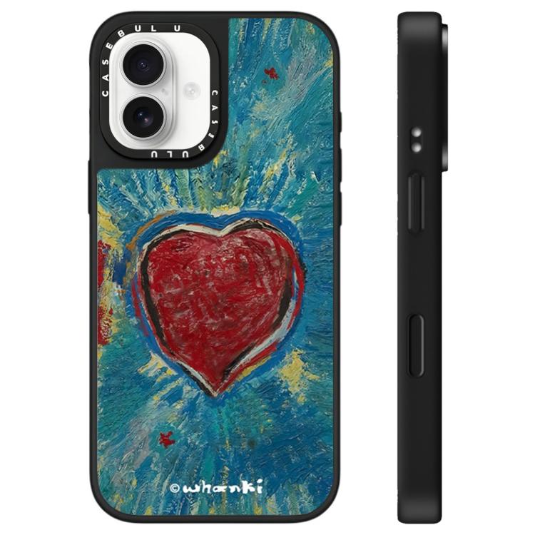 For iPhone 16 Plus Floating Man Series Pattern Mirror Phone Case