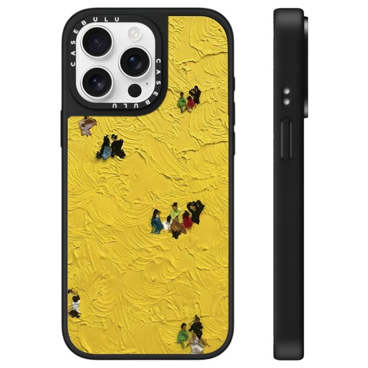 For iPhone 15 Pro Max Floating Man Series Pattern Mirror Phone Case