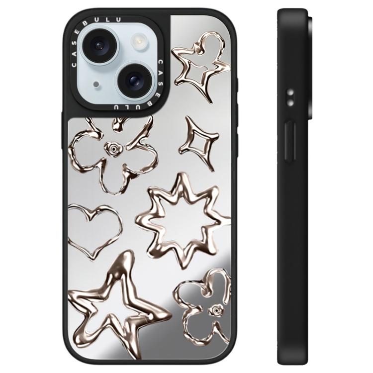 For iPhone 15 Plus Floating Man Series Pattern Mirror Phone Case