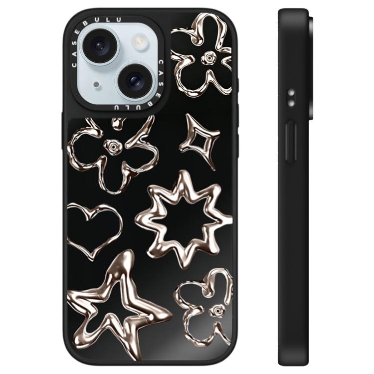 For iPhone 15 Plus Floating Man Series Pattern Mirror Phone Case