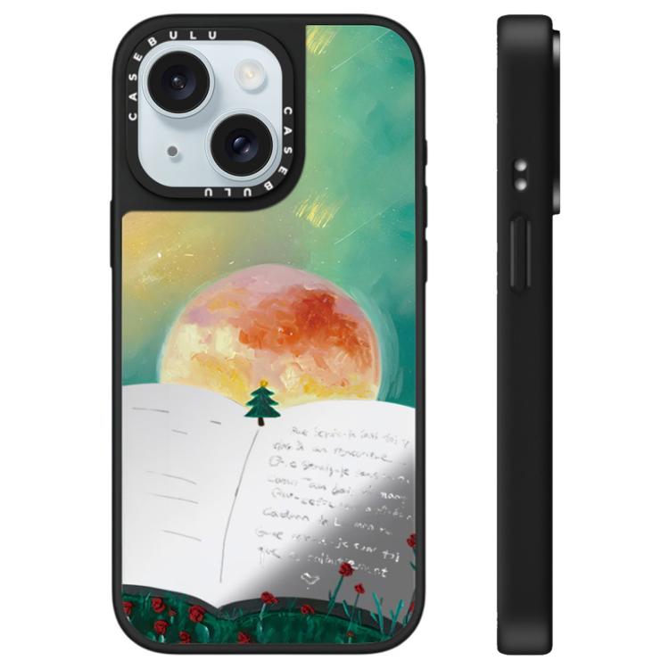 For iPhone 15 Floating Man Series Pattern Mirror Phone Case
