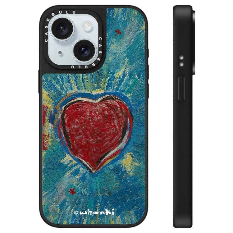 For iPhone 15 Floating Man Series Pattern Mirror Phone Case
