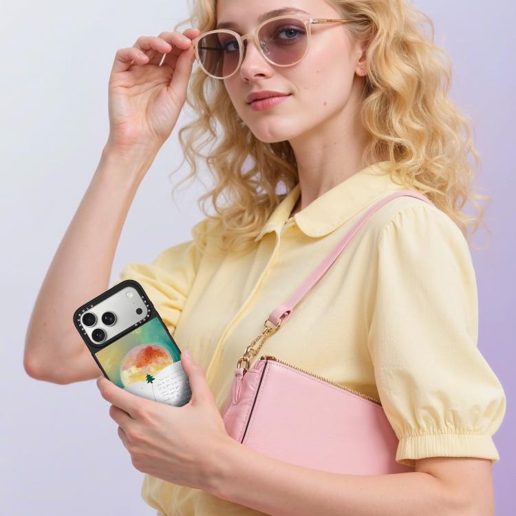 For iPhone 16 Pro Max Floating Man Series Pattern Mirror Phone Case
