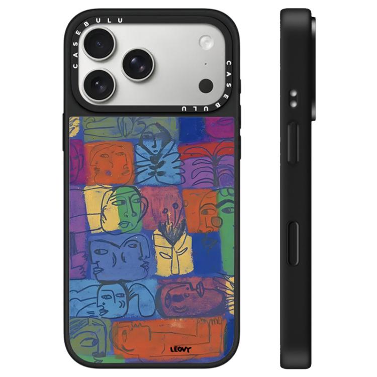 For iPhone 17 Pro Max Floating Man Series Pattern Mirror Phone Case