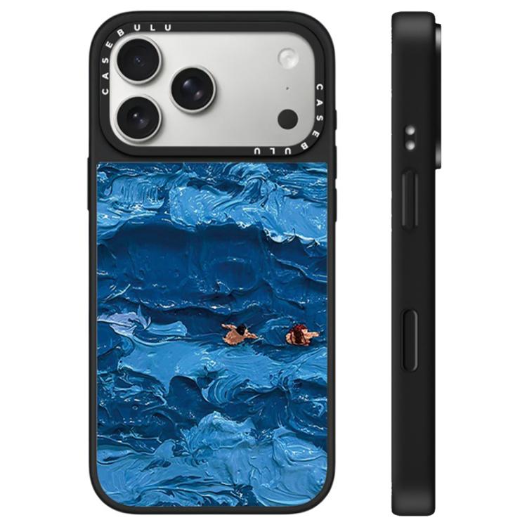 For iPhone 17 Pro Max Floating Man Series Pattern Mirror Phone Case