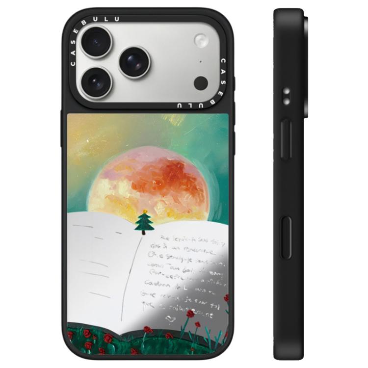 For iPhone 17 Pro Floating Man Series Pattern Mirror Phone Case