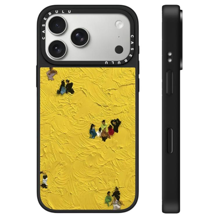 For iPhone 17 Pro Floating Man Series Pattern Mirror Phone Case