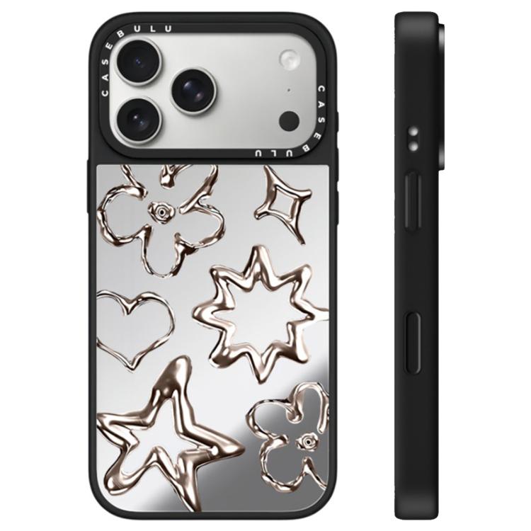 For iPhone 17 Pro Floating Man Series Pattern Mirror Phone Case