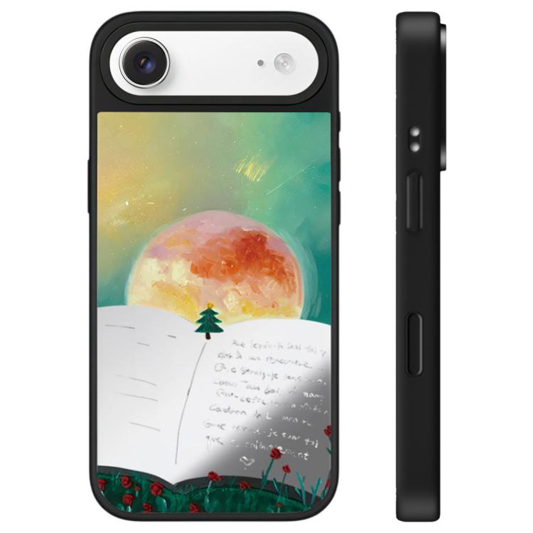 For iPhone Air Floating Man Series Pattern Mirror Phone Case