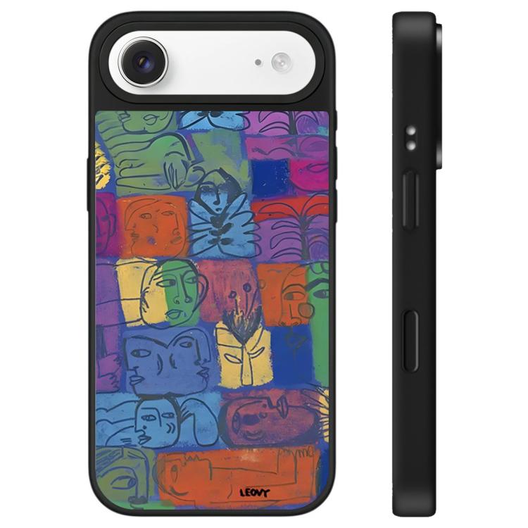 For iPhone Air Floating Man Series Pattern Mirror Phone Case
