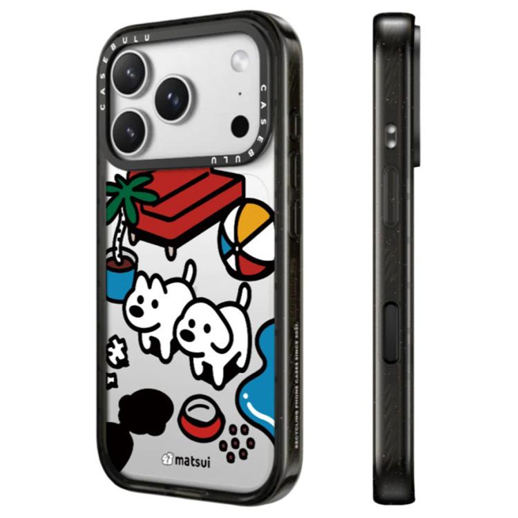 For iPhone 16 Dogs Series Pattern Transparent Acrylic Phone Case