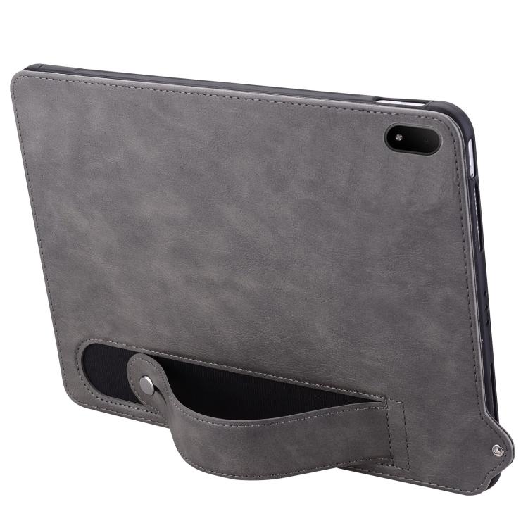 For OPPO Pad Mini 8.8 2026 TPU Leather Back Tablet Case with Wristband