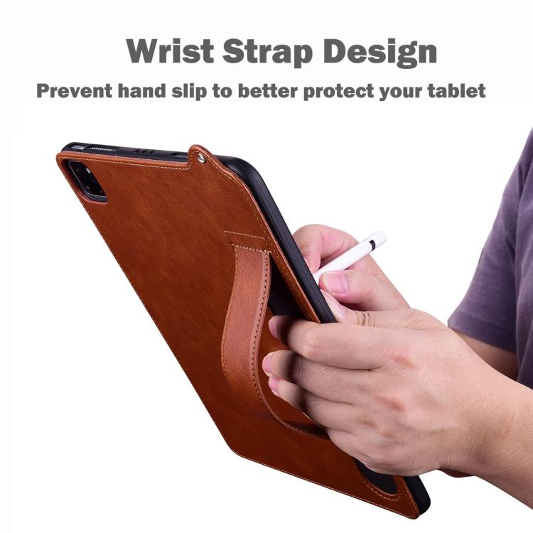 For OPPO Pad Mini 8.8 2026 TPU Leather Back Tablet Case with Wristband