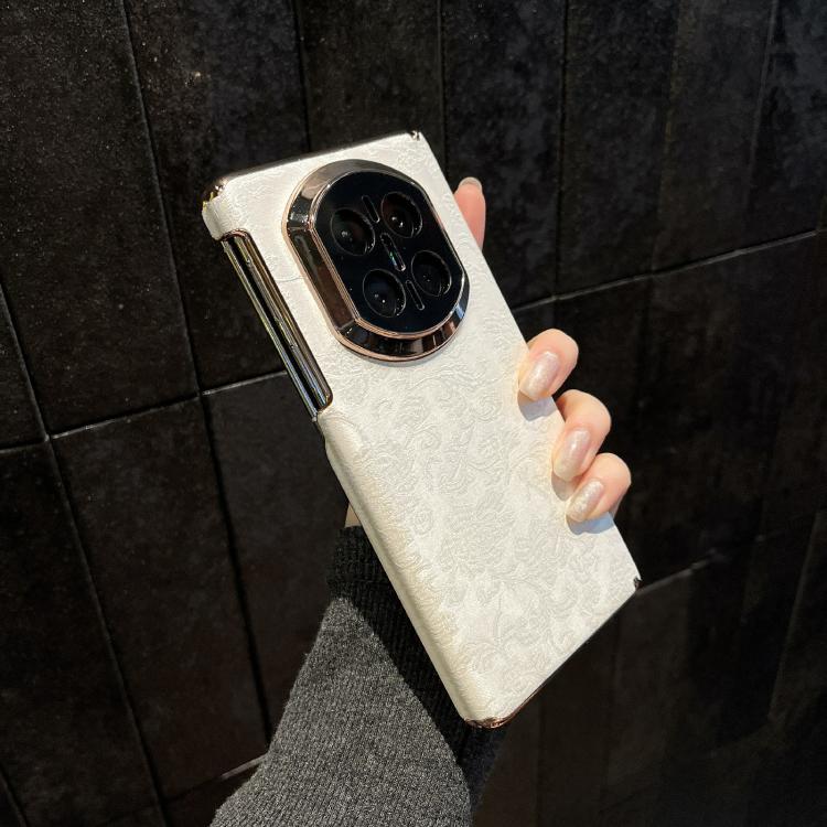 For Huawei Mate X6 Double Axis ?Sichuan Figured Satin Pattern Shockproof Phone Case