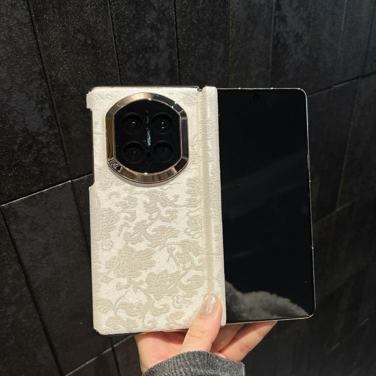 For Huawei Mate X6 Double Axis ?Sichuan Figured Satin Pattern Shockproof Phone Case